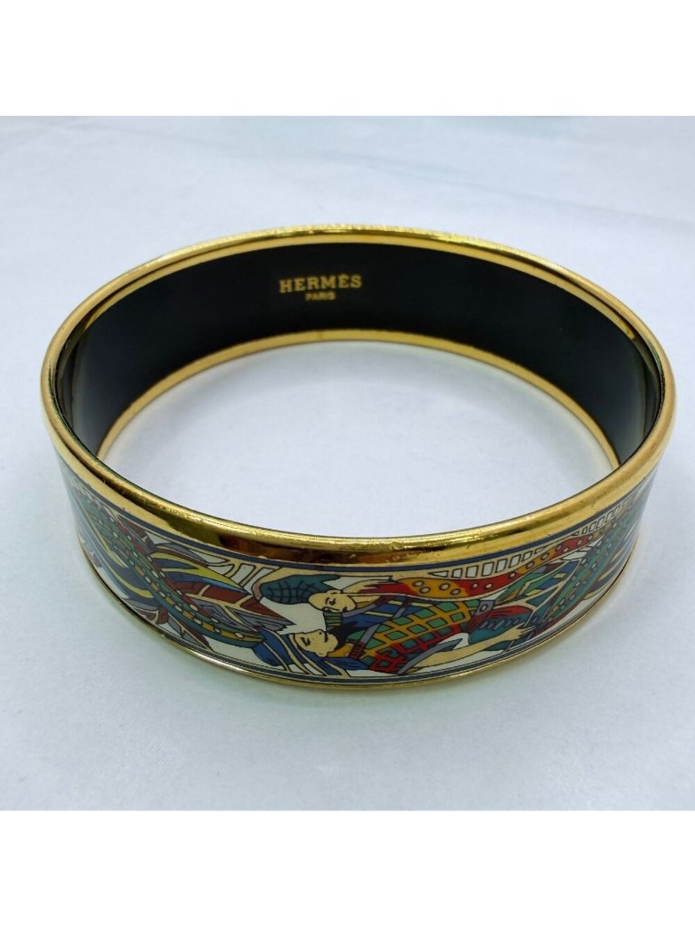 Hermes Enamel GM Multi Bangle P Around the Timestamp Bracelet